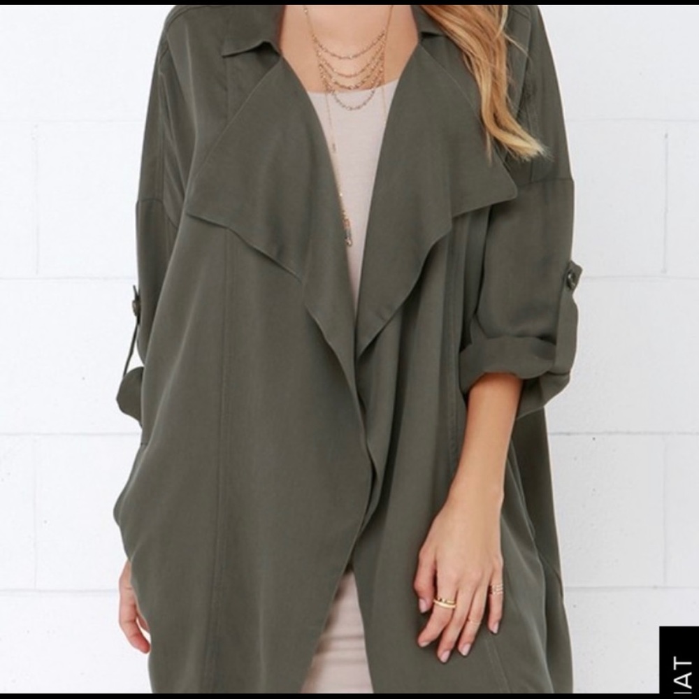 Lulus olive jacket - medium